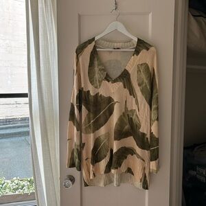 Show Me Your Mumu Palm Print Sweater in Size L